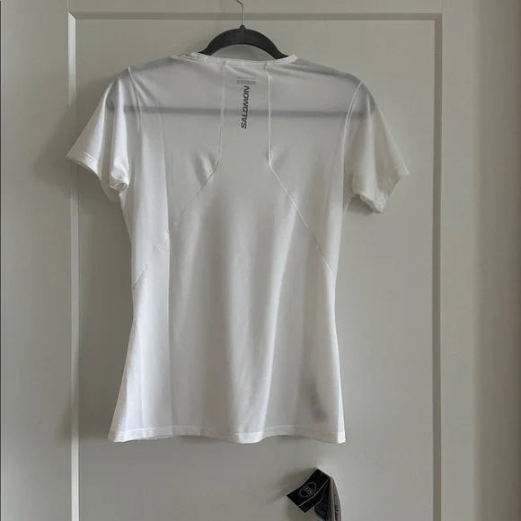 Salomon Women's White Short Sleeve Tee Size Small NWT - Picture 2 of 5